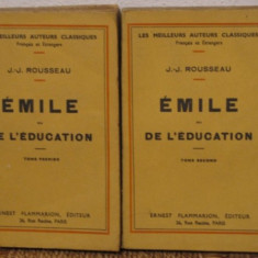 Emile ou de l'Education / Jean-Jacques Rousseau Vol.1-2