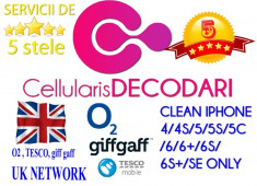 DECODARE O2 TESCO GIFF-GAFF UK CLEAN IPHONE 3/4/4S/5/5S/6/6+/6S/6S/SE foto