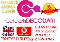 DECODARE VODAFONE UK CLEAN IPHONE 3/4/4S/5/5S/6/6+/6S/6S/SE foto