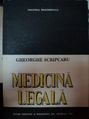 MEDICINA LEGALA-GHEORGHE SCRIPCARU,BUC.1993 foto