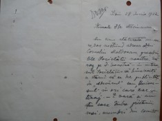 Scrisoare olografa a scriitoarei Constanta Hodos, Sibiu, 1922