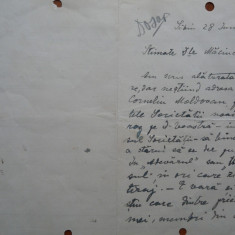 Scrisoare olografa a scriitoarei Constanta Hodos , Sibiu , 1922