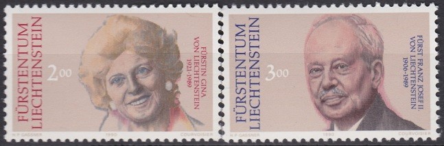 Lichtenstein 1990 - Familia princiara,cat.nr.929-30 neuzat,perfecta stare(z)