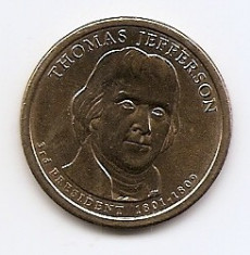Statele Unite (SUA) 1 Dolar 2007 D - (Thomas Jefferson) KM-403 (1) foto