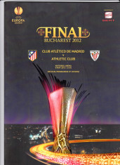 Program fotbal ATLETICO MADRID - ATHLETIC BILBAO (Finala Europa League 2012) foto