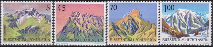 Lichtenstein 1990 - Peisaje montane,cat.nr.934-7 neuzat,perfecta stare(z)