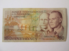 Luxemburg 100 Francs 1981 foto