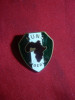 Insigna Nigeria - Nuns ,Harta , metal si email , h= 2,6 cm