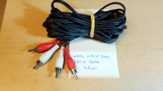 Cablu 2 RCA Tata - 2 RCA Tata 4,9 m foto