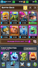 Clash Royal LVL 10 3 legendare miner log sparky foto