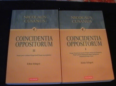 COINCIDENTA OPPOSITORUM-VOL1+2-NICOLAUS CUSANUS-DESPRE PACEA CREDINTEI- foto