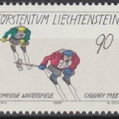 Lichtenstein 1987 - J.O.Calgary ,cat.nr.875-7 neuzat,perfecta stare