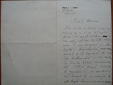 Scrisoare General Dimitrie Lambru, 1924, fost Comandant Divizia 21 Infanterie