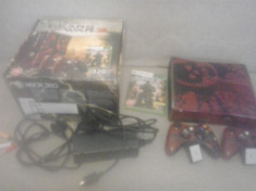 Consola XBOX 360 S Gears of War Limited Edition - 320 GB - 2 controllere - Joc foto