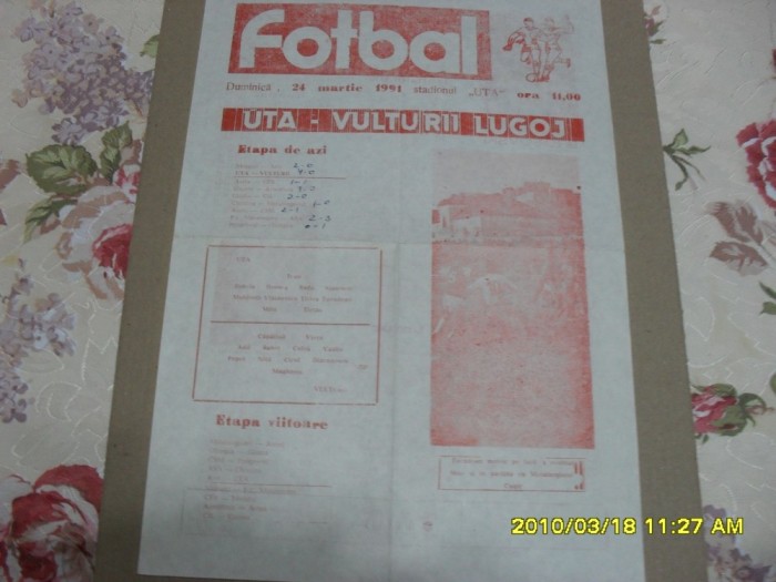 program UTA - Vulturii Lugoj