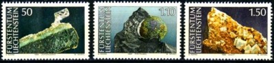 Lichtenstein 1989 - Minerale,cat.nr.922-4 neuzat,perfecta stare(z) foto