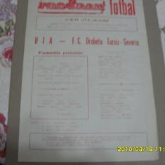program UTA - FC Drobeta Tr. severin