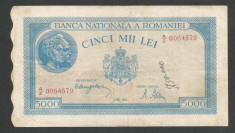 ROMANIA 5000 5.000 LEI 2 MAI 1944 [20] P-55 foto