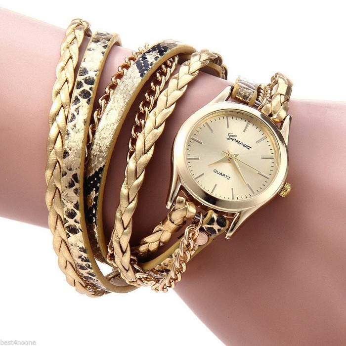 Ceas Fashion Dama GENEVA Tip Bratara - Nou, Quartz - AURIU Ceas Fashion Dama GENEVA Tip Bratara - Nou, Quartz - AURIU