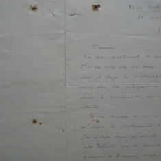 Scrisoare a prof. univ. Gabriel Millet , membru de onoare al Acad. Romane , 1909