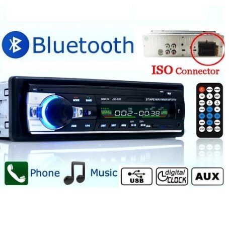Casetofon auto Bluetooth USB MP3 player Radio telefon telecomanda 4 x 60w foto mare Casetofon auto Bluetooth USB MP3 player Radio telefon telecomanda 4 x 60w foto mare