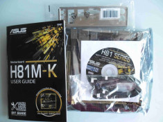 Placa de baza Asus H81M-K DDR3 PCI-E Video onboard socket 1150 - NOUA foto