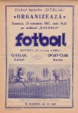 Program meci fotbal OTELUL GALATI - SC BACAU 29.11.1987