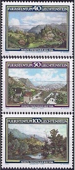 Lichtenstein 1982 - cat.nr.747-9 neuzat,perfecta stare