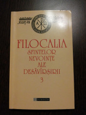 FILOCALIA - Culegere din Screrile Sfintilor Parinti - Vol.III - Humanitas, 1999 foto