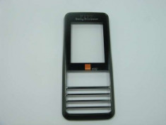 Carcasa Fata Sony Ericsson G502 Originala Swap Neagra foto