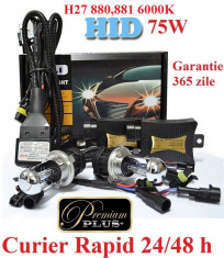 Kit Xenon H27 880,881 6000k 75 W Premium Plus Aprindere Instanta foto