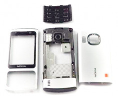 Carcasa Nokia 6700 Slide Originala 4 Piese Swap Argintie foto