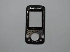 Carcasa Fata Sony Ericsson F305 Originala Swap Neagra foto