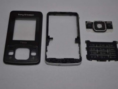 Carcasa Originala Sony Ericsson T303 4 Piese Swap - Neagra foto