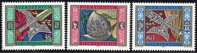 Lichtenstein 1985 - cat.nr.831-3 neuzat,perfecta stare(z)