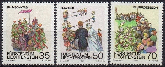 Lichtenstein 1986 - cat.nr.842-2 neuzat,perfecta stare(z)