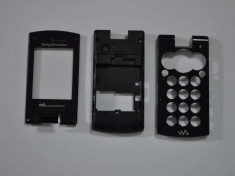 Carcasa Originala Sony Ericsson W980 3 Piese Swap - Neagra foto