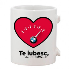 Cana Personalizata ?Te iubesc BMW? foto