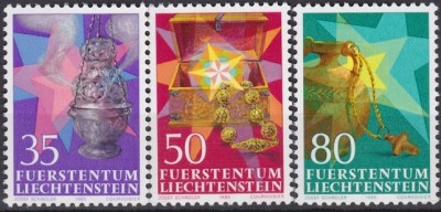Lichtenstein 1985 - cat.nr.825-7 neuzat,perfecta stare(z) foto