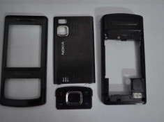 Nokia 6500 slide Carcasa Originala 4 Piese Swap - Neagra foto