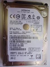 Hard disk laptop HITACHI 750GB 5400Rpm 8M cache foto