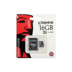 Card De Memorie Kingston microSDHC 16GB C4 + SD Adaptor foto