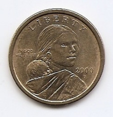 Statele Unite (SUA) 1 Dolar 2000 D - (Sacagawea Dollar) KM-310 (1) foto