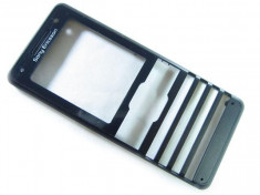 Carcasa Fata Rama Sony Ericsson K770 Originala Swap Gri foto