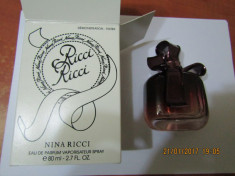 PARFUM TESTER NINA RICCI RICCI --80 ML -SUPER PRET ,SUPER CALITATE! foto