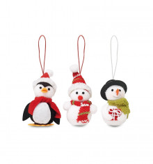 Set 3 decoratiuni de Craciun Snowies CDT-CX1411-00 foto