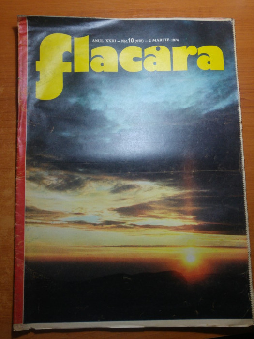 flacara 2 martie 1974-art.si foto cetatea histria,cenaclul flacara