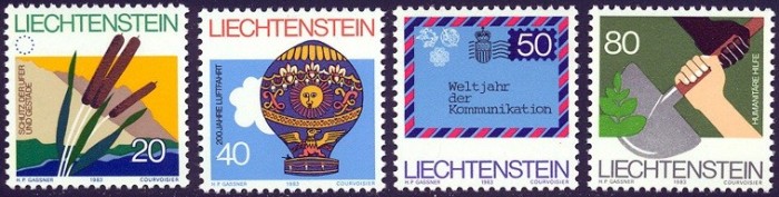 Lichtenstein 1983 - cat.nr.765-8 neuzat,perfecta stare(z)