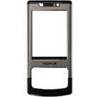 Carcasa Originala Nokia 6500 Slide(fata)argintie+negru foto