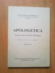 w4 Apologetica. Notiuni De Filozofie A Religiei - Ioan Mihalcescu foto
